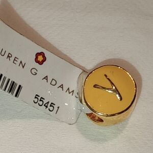 Lauren G Adams Enamel Wishbone Slider Charm NWT For Bracelets
